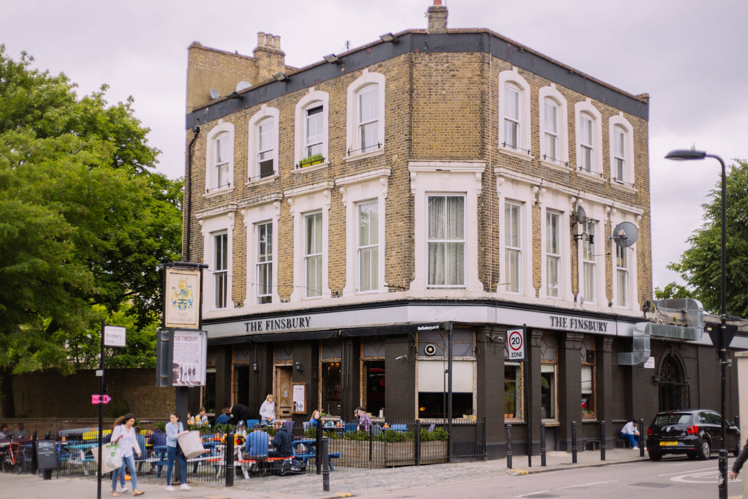 An exterior shot of the Finsbury.